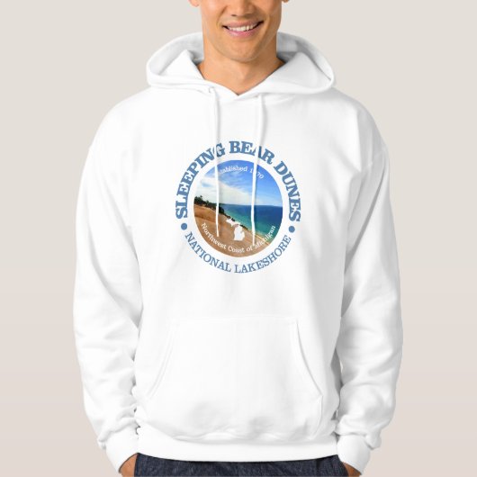 Slaapend Beer Dunes Hoodie (Voorkant)