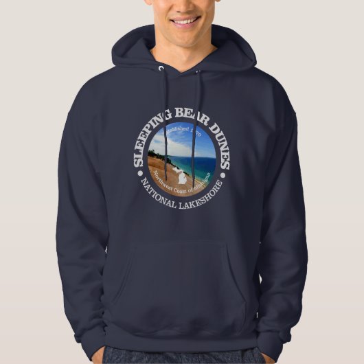 Slaapend Beer Dunes Hoodie (Voorkant)