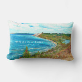 Slaapend Beer Dunes Lake Michigan Art Kussen