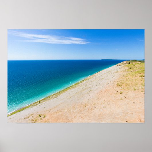 Slaapend Beer Dunes, Lake Michigan Poster (Voorkant)