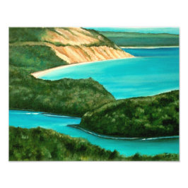 Slaapend Beer Dunes Lakeshore Foto Afdruk