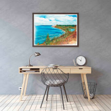 Slaapend Beer Dunes Lakeshore Michigan Art Print