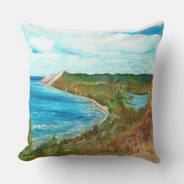 Slaapend Beer Dunes Lakeshore Michigan Beach Kussen