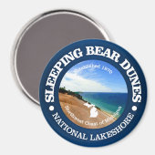 Slaapend Beer Dunes Magneet (Voorkant / Achterkant)