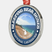 Slaapend Beer Dunes Metalen Ornament (Links)