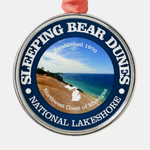Slaapend Beer Dunes Metalen Ornament