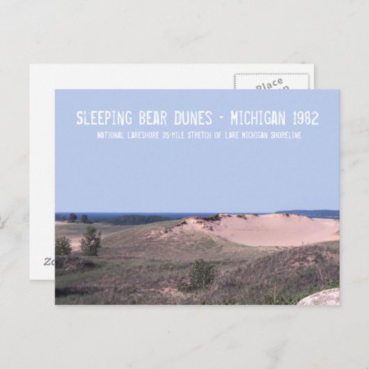 Slaapend Beer Dunes Michigan Briefkaart (Voorkant / Achterkant)