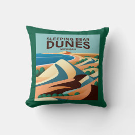 Slaapend Beer Dunes Michigan Kussen