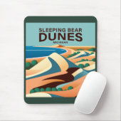 Slaapend Beer Dunes Michigan Muismat (Met muis)