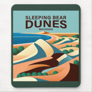 Slaapend Beer Dunes Michigan Muismat