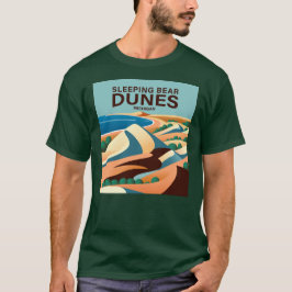 Slaapend Beer Dunes Michigan T-shirt