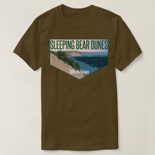 Slaapend Beer Dunes Michigan T-shirt (Design voorkant)