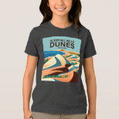 Slaapend Beer Dunes Michigan Tri-Blend Shirt (Voorkant)