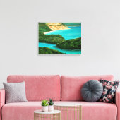 Slaapend Beer Dunes - Michigan Wrapped Canvas (Insitu (Woonkamer))