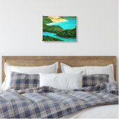 Slaapend Beer Dunes - Michigan Wrapped Canvas Afdruk (Insitu (Slaapkamer))