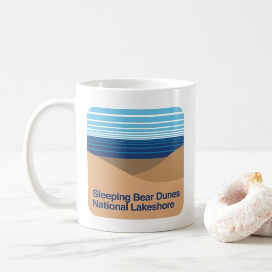 Slaapend Beer Dunes National Lakeshore Koffiemok (Met donut)