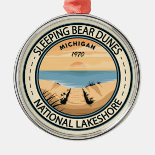 Slaapend Beer Dunes National Lakeshore Michigan Metalen Ornament