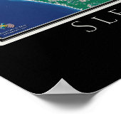 Slaapend Beer Dunes National Lakeshore Satellite Poster (Hoek)