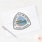 Slaapend Beer Dunes National Lakeshore Vierkante Sticker (Envelop)