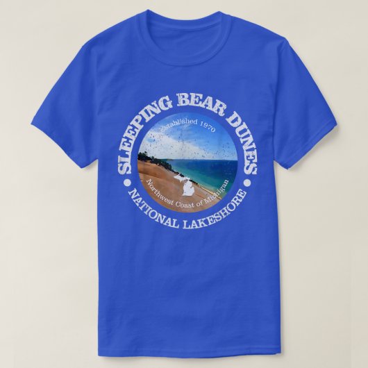 Slaapend Beer Dunes NL (rd) T-shirt (Design voorkant)