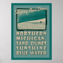 Slaapend Beer Dunes Northern Michigan Poster