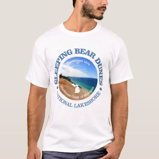 Slaapend Beer Dunes T-shirt (Voorkant)