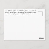 Slaapend beer en koning van de  tekening van Arabi Briefkaart (Achterkant)