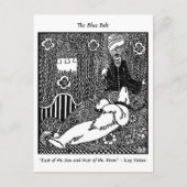 Slaapend beer en koning van de  tekening van Arabi Briefkaart (Voorkant)