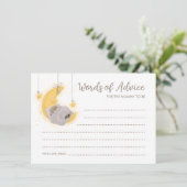 Slaapend Beer Neutrale woorden van adviserende Kaa Advieskaart (Staand voorkant)