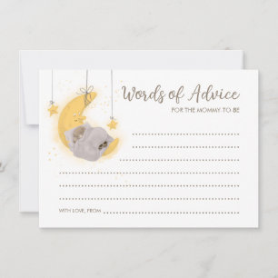 Slaapend Beer Neutrale woorden van adviserende Kaa Advieskaart