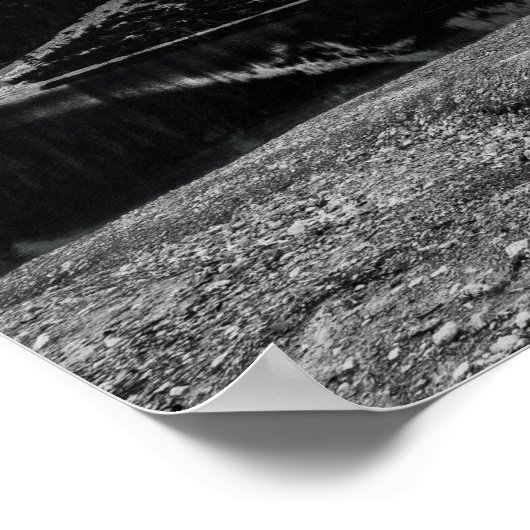 Slaapend Beer Rustisch Cabine Decor Landscape Poster (Hoek)