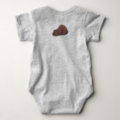 Slaapend Beer/Tijd tot Sluimeraat Romper (Achterkant)