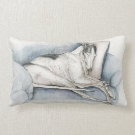 Slaapend Blackwhite Greyhound Dog Art Sierkussen Kussen