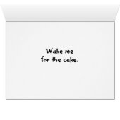 Slaapend Buck/Wake me voor de Cake (Binenzijde Horizontaal (Onderkant))