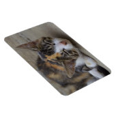 Slaapend Calico Kitten Magneet (Rechterzijde)