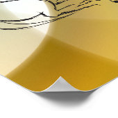 Slaapend Dachshund Dog Poster (Hoek)