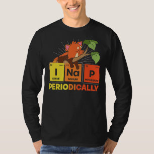 Slaapend dier dat de nap regelmatig aftast t-shirt