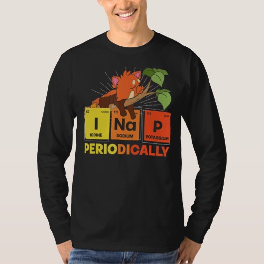 Slaapend dier dat de nap regelmatig aftast t-shirt (Voorkant)