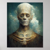 Slaapend Dood Donkere Fantasy Sci-Fi Art Poster (Voorkant)