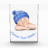 Slaapend fijn glimlachend, fijn Baby - pas aan Fotoblokken (Voorkant)