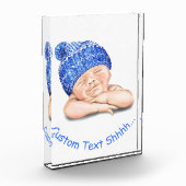 Slaapend fijn glimlachend, fijn Baby - pas aan Fotoblokken (Links)