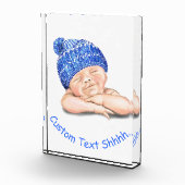 Slaapend fijn glimlachend, fijn Baby - pas aan Fotoblokken (Rechts)