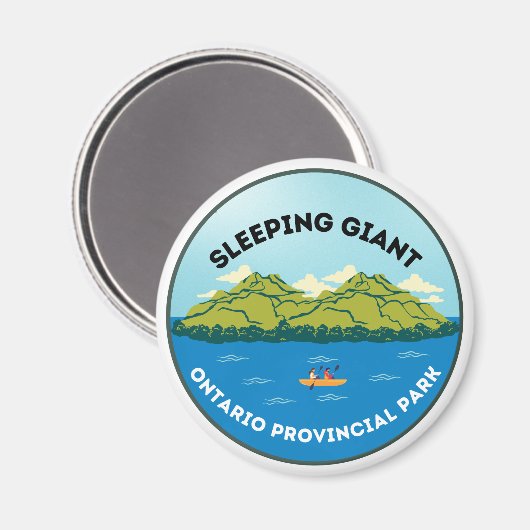 Slaapend Giant Ontario Provinciale Park Magnet (Voorkant / Achterkant)