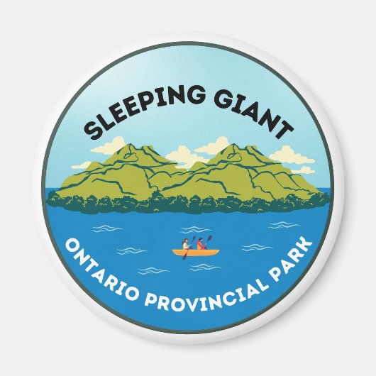 Slaapend Giant Ontario Provinciale Park Magnet (Voorkant)
