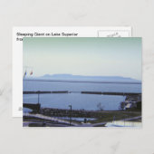 Slaapend Giant Thunder Bay Canada Briefkaart (Voorkant / Achterkant)