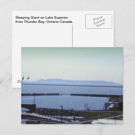 Slaapend Giant Thunder Bay Canada Briefkaart (Voorkant / Achterkant)