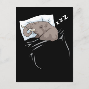 Slaapend Gift Kinder Cute Elephant Gift Slaping Briefkaart