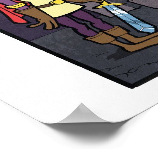 Slaapend goed persoonlijk afdrukken poster (Hoek)