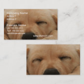 Slaapend Golden Retriever Visitekaartje (Voorkant / Achterkant)