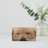 Slaapend Golden Retriever Visitekaartje (Staand voorkant)